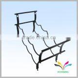 Ladder Style 4 Holders Black Single Wine Bottle Display Stand thumbnail-2