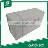 White Cardboard Drawer Box White Carton Box With Hot Stamping thumbnail-5