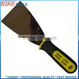 Mirror Polished Double Color Plastic Rubber Handle Putty Knife in China