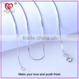 China fashion necklace wholesale 925 silver chain snake necklace chain silver chain