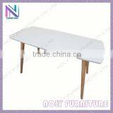 Living Room Furniture Set Matt Glossy White Table Wooden Coffee Table Modern thumbnail-1