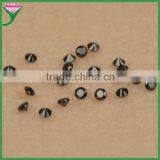 Wuzhou European Machine Cut Round Faceted Nano Black Spinel, Black Spinel Stone thumbnail-3