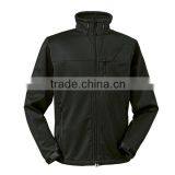 Fashion 2014 High Quality Windproof Men Black Softshell Jacket