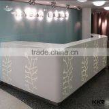 White Modern Reception Desk Salon Furniture Reception Desks