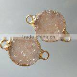 Natural Druzy Gemstone Connector thumbnail-1