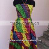 Cocktail Dress in Summer Wear / Halter Neck Dress & Gown , Multi Ruffle Dresses Party Wear thumbnail-1