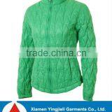 Unique womens diamond quilted jacket with no hood