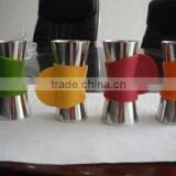 Stainless Steel Jigger in PVC Coating, Stailess Steel Jigger Measuring Cup thumbnail-1