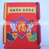 New Arrival Embossed Beautiful Flower Rubber Pen Holder thumbnail-4