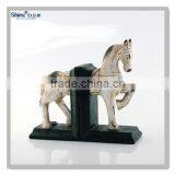 Polyresin Wood Finidh Horse Cute Bookends Animal Bookends thumbnail-5