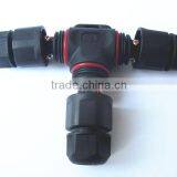 Field Installable Screw Fixing Waterproof 3-way T Connector Tee Junction thumbnail-1