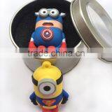 Original Quality Chip Super Heroes Series Cartoon Usb Flash Drive Custom Pendrive,Wholesale Full Capacity Minions Memory Stick thumbnail-6