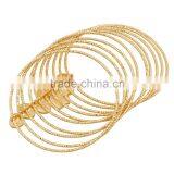 MultiLayer Iron Wire Women Cuff Bangle Fashion Wide Bangles & Bracelets With Pearl Jewelry Accessories thumbnail-3