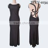 Exquisite Black Beaded Big Size Womens Wholesale Clothing Western Gowns Party Dresses Best Lady Wedding Sex Prom Evening Gown thumbnail-1