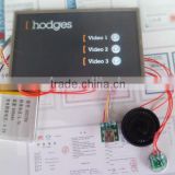 4.3 inch lcd video greeting card modules touch screen