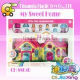 Kids Mini Villa Toys Modern Villa With Furniture Wooden Villa Toys thumbnail-5