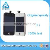 Original 100% factory directly lcd screen for iPhone 4 4s, spare parts touch display for Iphone 4 4s with back cover