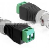 Coax CAT5 to CCTV Camera BNC Male Connector, BNC Connector Plug for CCTV Cable