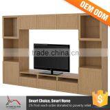 L Shaped New Model Wooden Tv Cabinet Designs With Showcase thumbnail-2