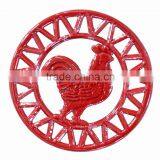 Cast Iron Cooking Trivet With Chicken