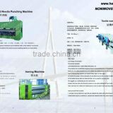 Textile waste recycling line