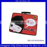 Rectangular Metal Tin Box/Custom Candy Tin Box With Handle