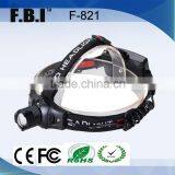 Lightweight Anodized Aluminum Alloy Outdoor Rechargeable Zoom Led Headlamp thumbnail-1