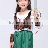Hot Selling Girls Halloween Pirate Robin Hood Costume Party Supplies Halloween Costume For Kids Children Christmas Costume thumbnail-6
