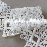 High Quality of Polyester Lace Trim, Chemical Lace Trim White Lace in 7 1/2 cm for Lady Garments thumbnail-4