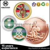 Factory direct supply high quality hydraulic pressure brass material copper plating souvenir 3d logo custom coins