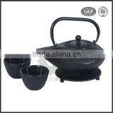 Black Color Enamel Antique Cast Iron Teapot thumbnail-1