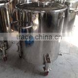 Stainless Steel Wine Barrle With Movable Wheels thumbnail-1