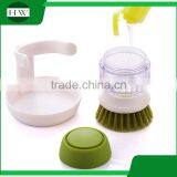 Mini Plastic Hand Bathroom Bowl Pot Dish Clean Cleaning Brush With Cleaner thumbnail-3