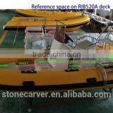 Rilaxy Factory Directly 5.2m 17ft Dual Layer Fiberglass Hull Rigid Inflatable Boat RIB520A thumbnail-3