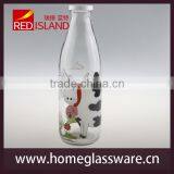 1L Milk Glass Bottle With Tin Lid 2016 New Priducts thumbnail-2