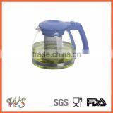 Custom Handmade Borosilicate Glass Teapot Coffee Pot Heat Resistance Glass Pot thumbnail-1