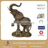 12 Inch Animal Figurine Resin Elephant Statue thumbnail-1