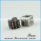 Jewelry findings micro pave crystal jewelry, flat rondelle crystal bead, square spacer crystal beads