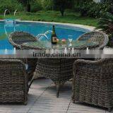 New Leisure Garden Outdoor Wicker Dining Set thumbnail-1