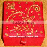 Decoration Zari Hand Embroidery Boxes thumbnail-1