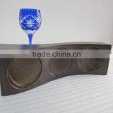 Custom Wooden Bottle Display Base, China Made Wood Wine Bottle Display Stands thumbnail-2