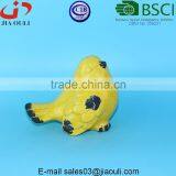 BSCI Audit DEHUA Factory EASTER Decorations Crakle Glazed Yellow Ceramic Bird Figurine Home Decor Accents thumbnail-2