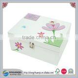 PERSONALISED WOODEN FLOWER FAIRY MEMORY BOX thumbnail-1