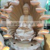 Garden Led Light Water Fountain Resin Indian Buddha Statue thumbnail-2