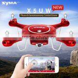 Newest 720P WIFI FPV 2MP HD Camera Helicopter Height Hold One Key Land 2.4G 4CH RC Quadcopter X5UC X5UW Drone SYMA thumbnail-1