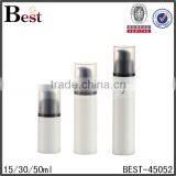 China Wholesale High Quality 15ml 30ml 50ml pp Airless Bottle With Black Plastic Pump for Cosmetic Lotion Serum Cream thumbnail-1