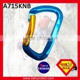 25KN Bent Gate Mountaineer Climbing Aluminum Carabiner For Rescue thumbnail-1