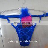 Wholesale Factory Price Sexy Lady Panty With Feather