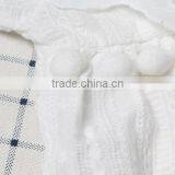Wholesale Newborn Solid White Lace Romper With Embroidery thumbnail-3