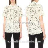 2016 New Design Ladies Woven Cheap Shirt Made in China thumbnail-6